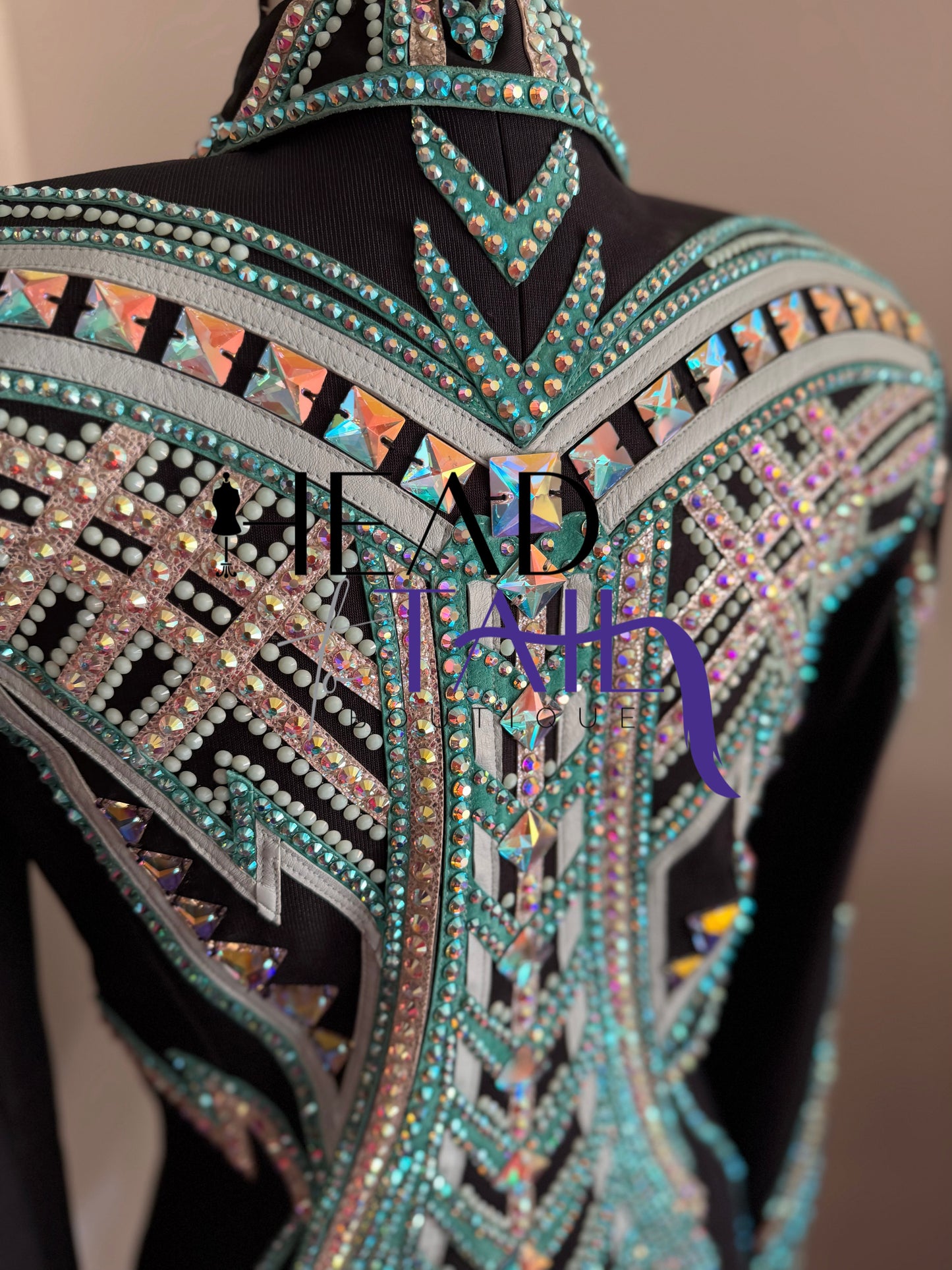 By Rachel Teal & Silver Showmanship Jacket - Small