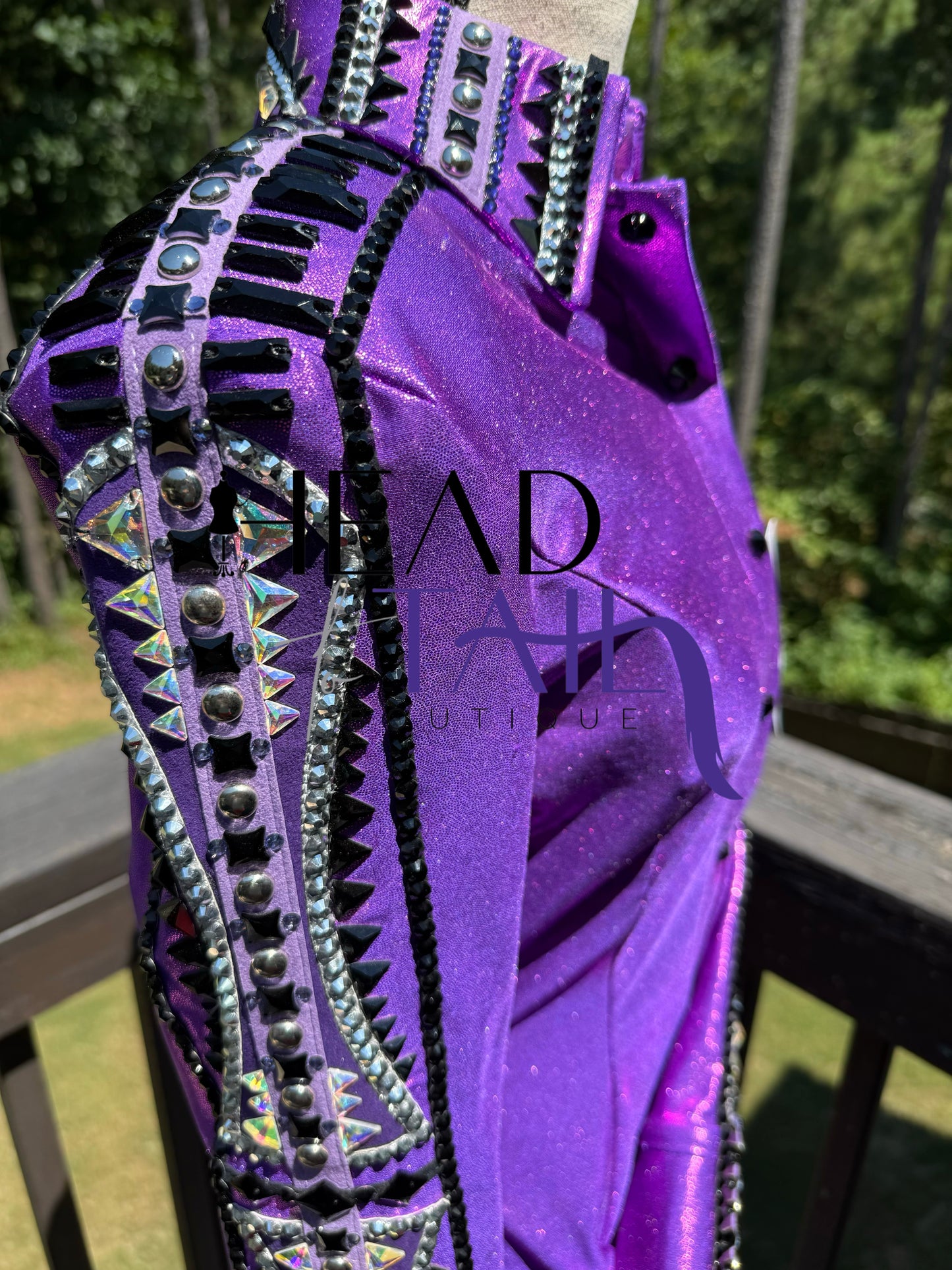 Kevin Garcia Originals Royal Purple Metallic Full Sleeve Design - Size: Custom Piece APX 6/8 SHORT