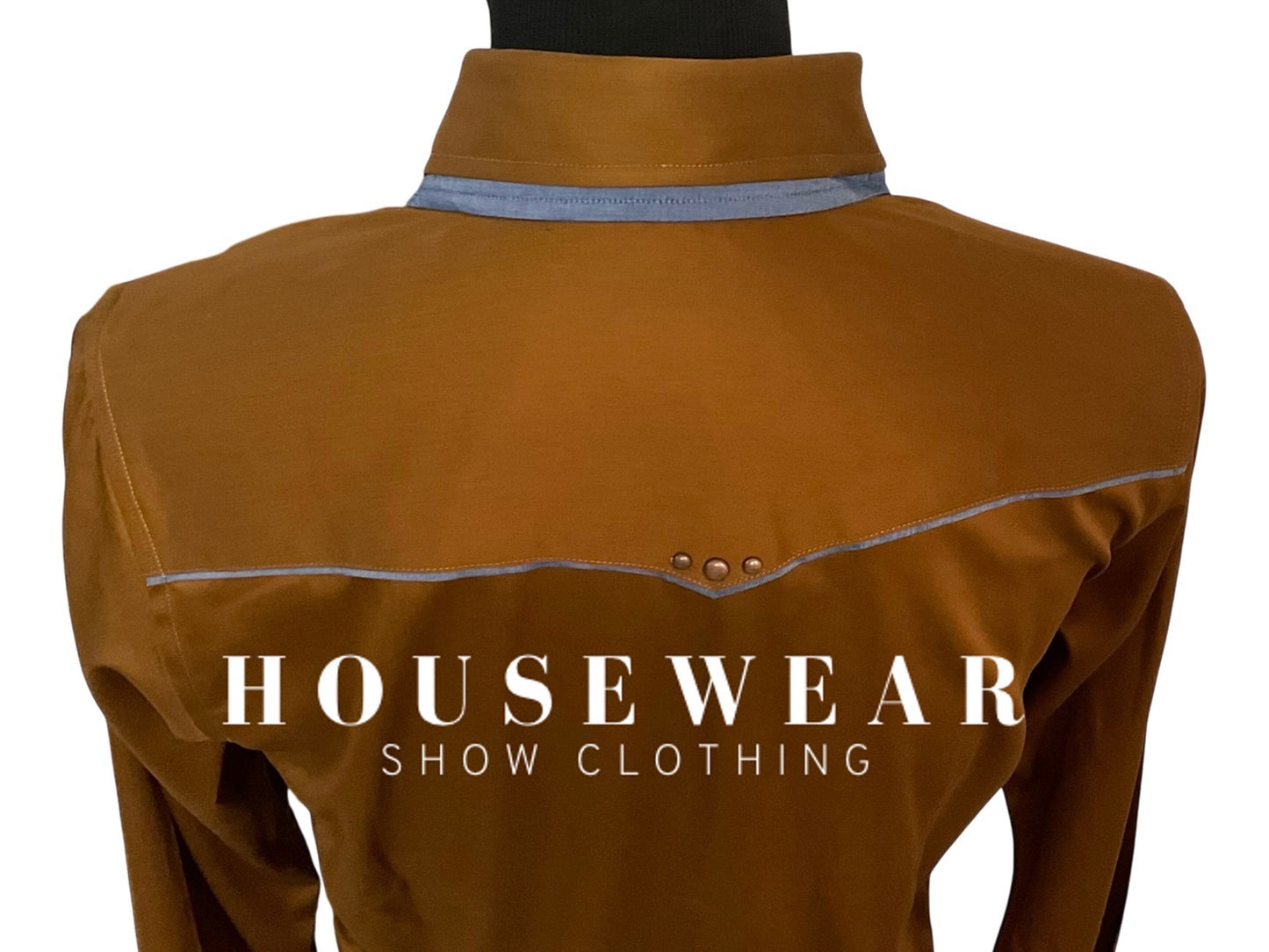 HouseWear Tailored Collection Copper, Denim & Studs- Medium