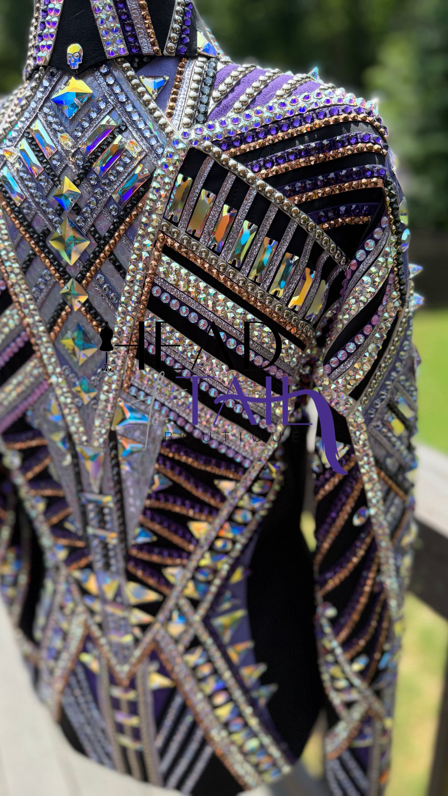Stella Show Clothing Metallic Purple, Rose Gold & Silver Jacket - Small/Medium