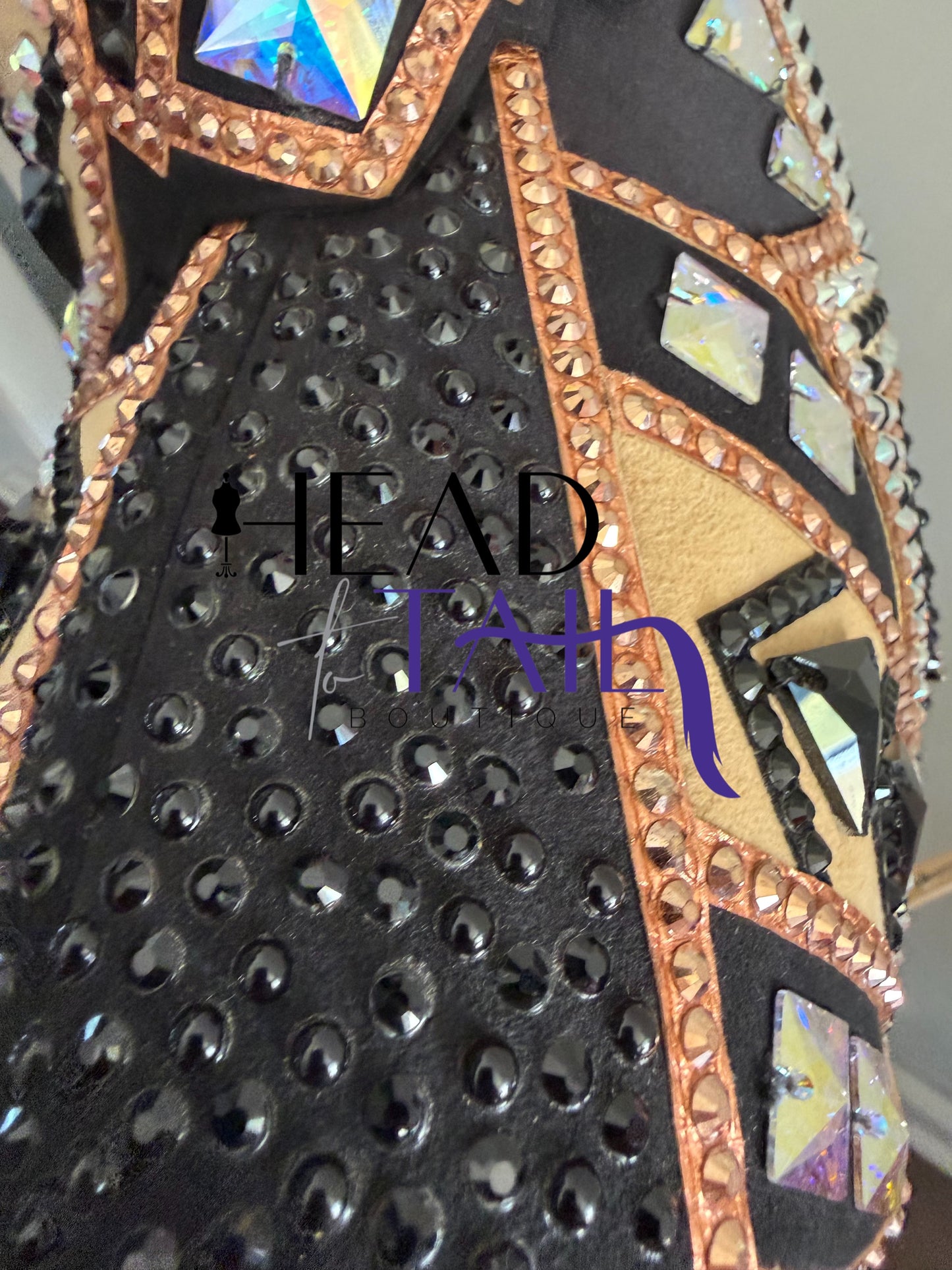 Lindsey James Show Clothing Black, Tan, Camel Showmanship Jacket - Small/Medium