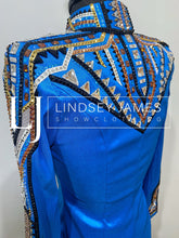 Load image into Gallery viewer, Lindsey James Blue, Silver &amp; Copper Full Sleeve &amp; Yoke- X-Small
