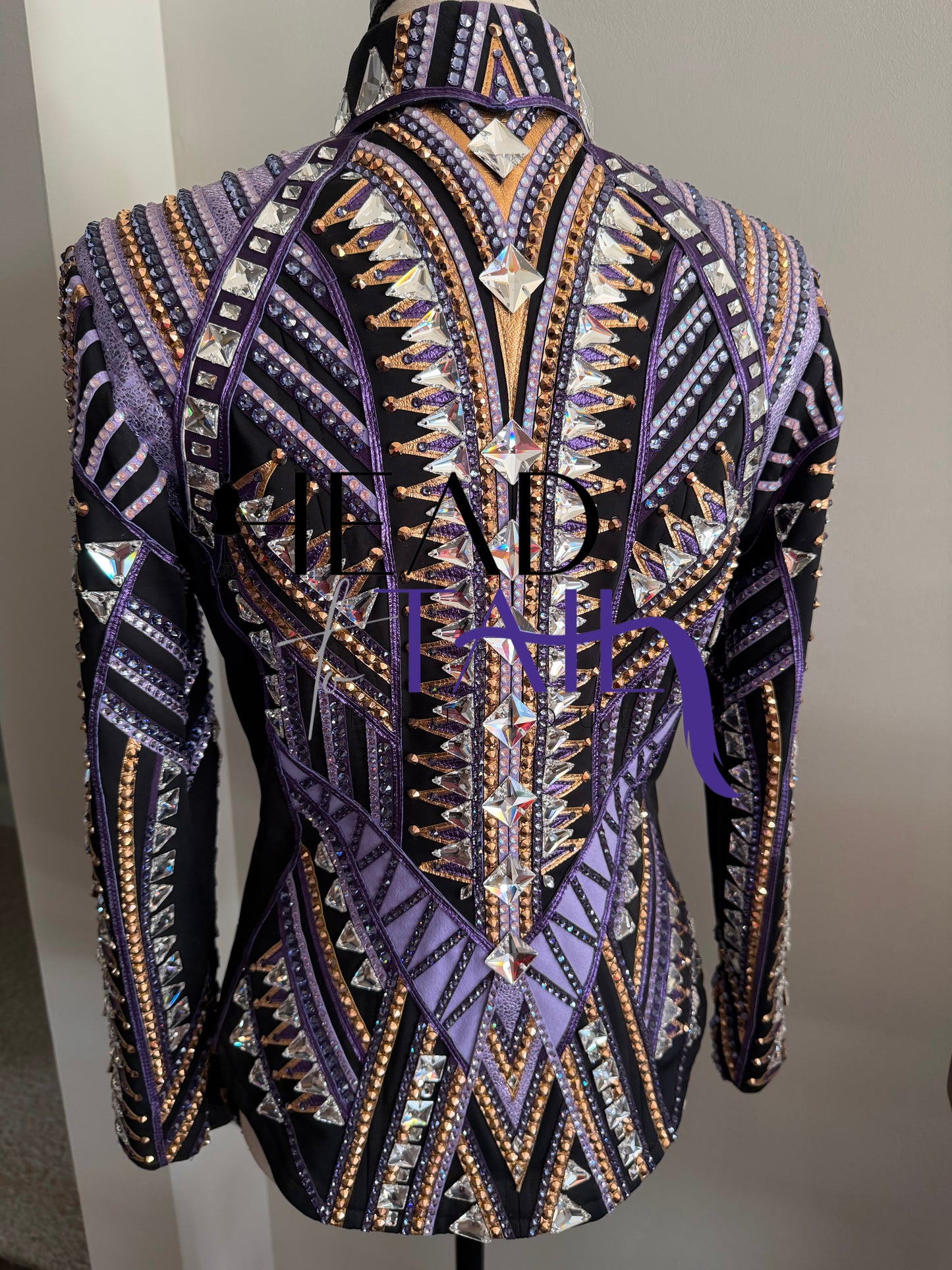 Stella Show Clothing Purple & Copper Showmanship Jacket - X-Small/Small