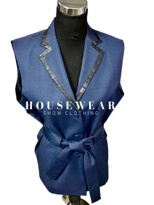 HouseWear Tailored Collection Navy Vest - Size 2X