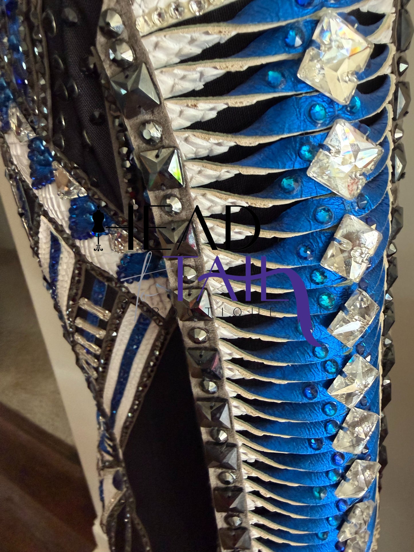 Juls Collection Black, Blue & White Jacket- YOUTH Large/ADULT X-Small