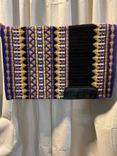 Load image into Gallery viewer, Lindsey James Show Clothing Purples, Black &amp; Gold Vest &amp; Shirt - Small
