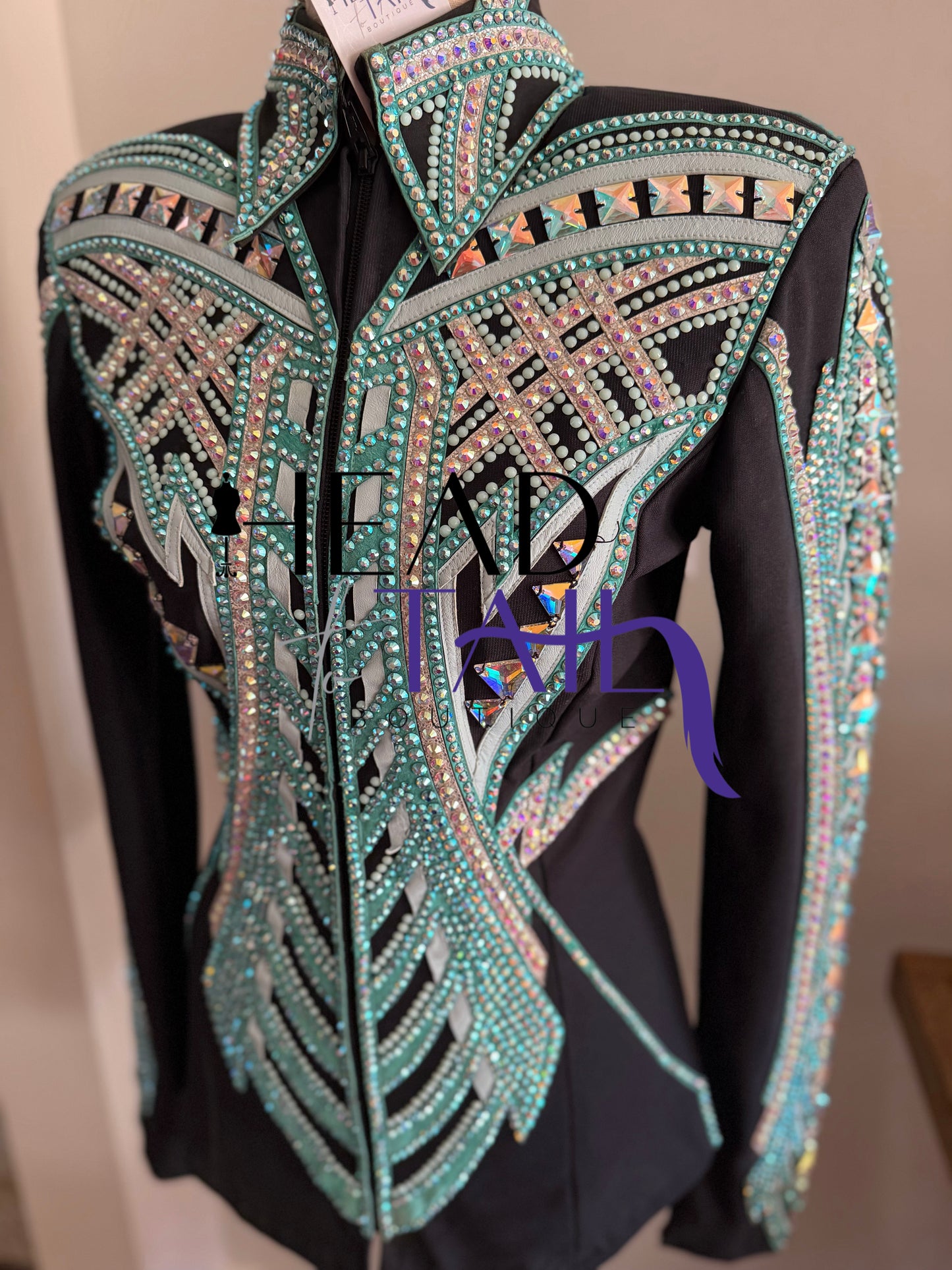 By Rachel Teal & Silver Showmanship Jacket - Small