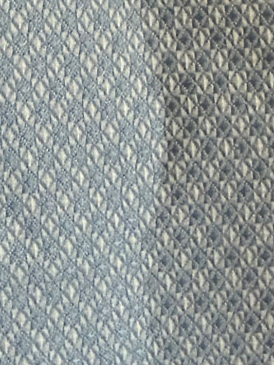 Boo Yah Sky Blue Hunt Shirt with Navy Ribbon Piping and Navy V Collars - Size 32