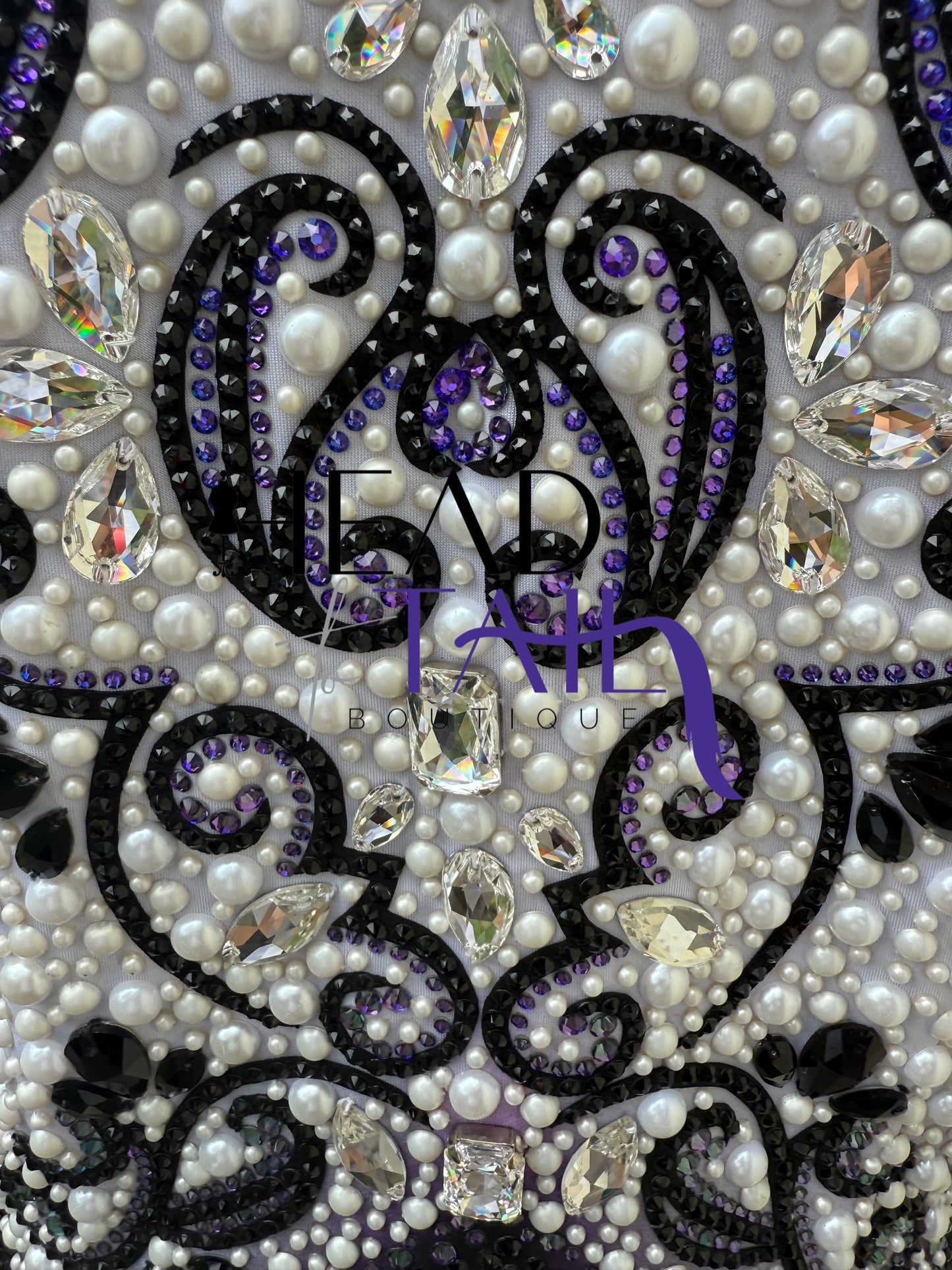 Lindsey James Show Clothing Purple, White, Black & Pearl Jacket - 3XL