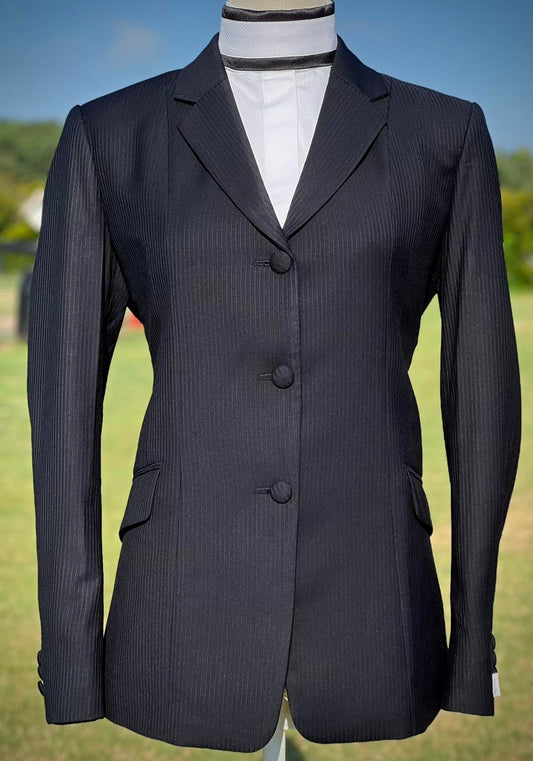 Boo Yah Black Stripe with Black  Piping - Size 12