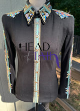 Load image into Gallery viewer, DarDar8 Designs Back Zip w/ Pastels &amp; Gold - Removeable cuffs - Small
