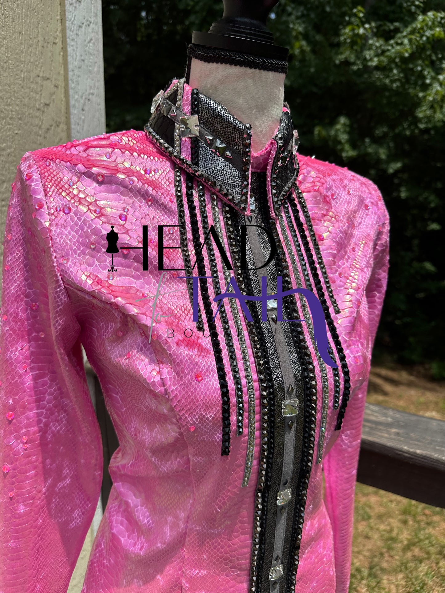 HorseShow Beauty Designs Pink Snakeskin - Small/Medium - FINAL SALE