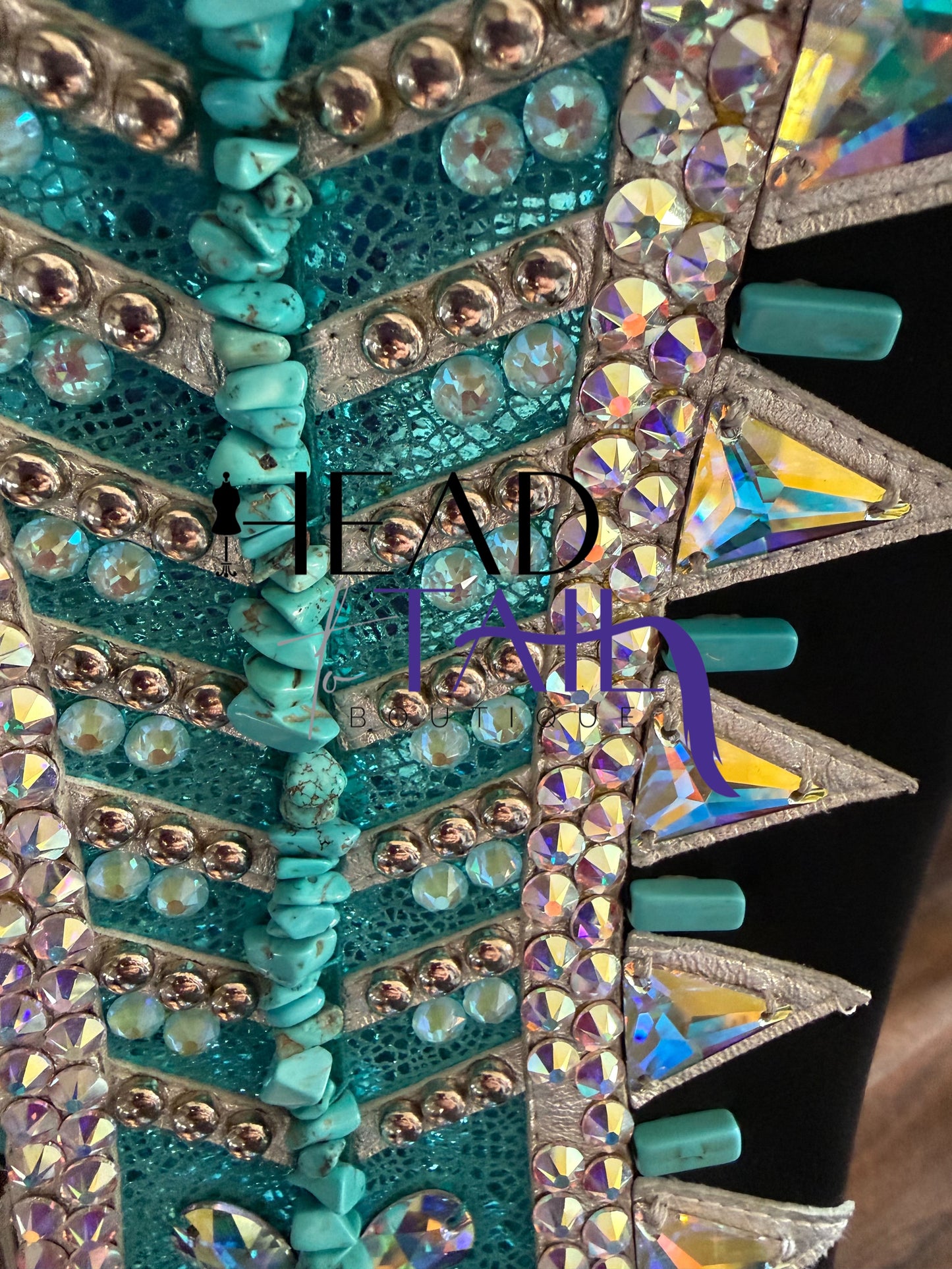 Stella Show Clothing Metallic Teal & Silver Jacket - Small/Medium