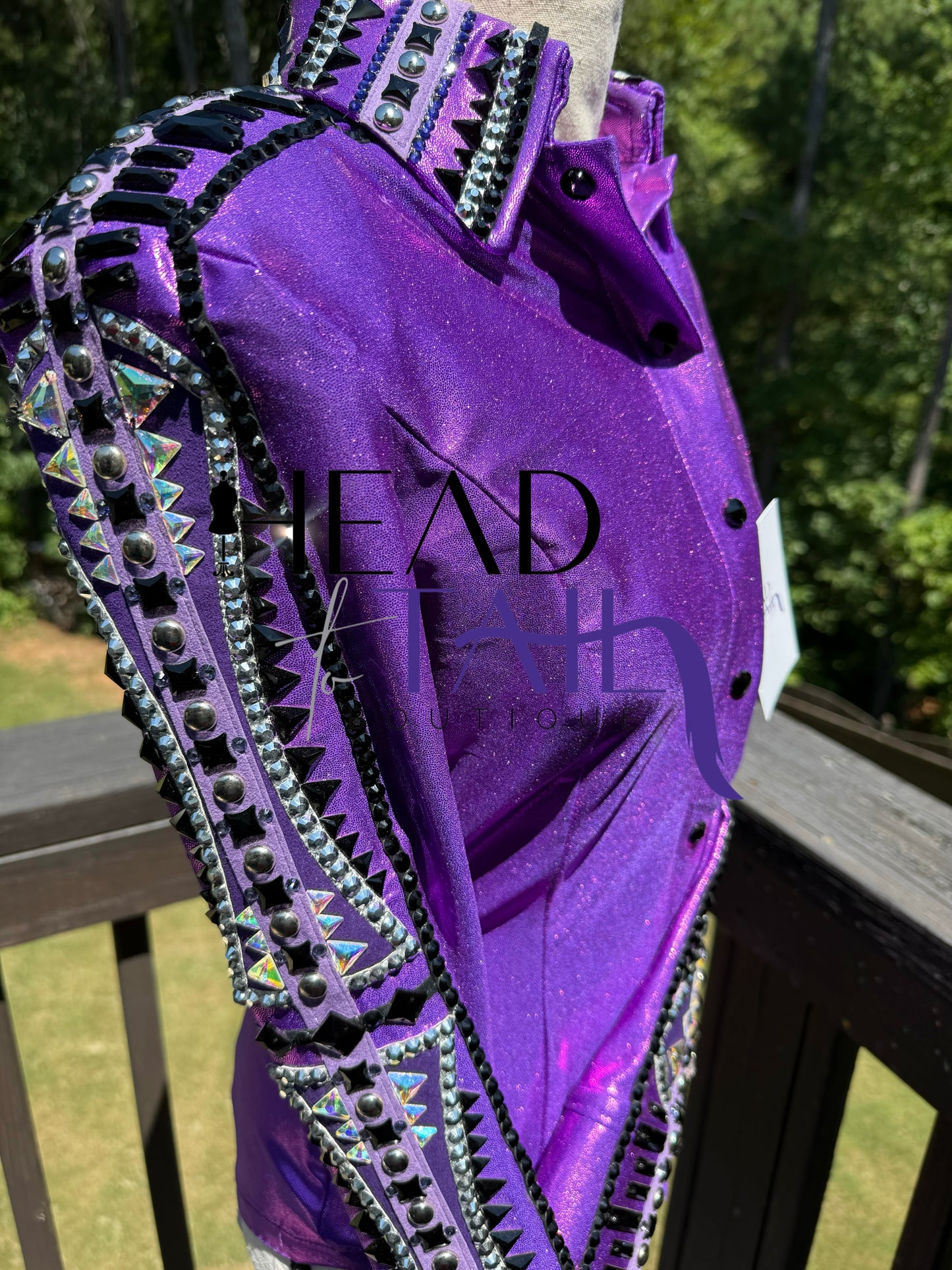 Kevin Garcia Originals Royal Purple Metallic Full Sleeve Design - Size: Custom Piece APX 6/8 SHORT