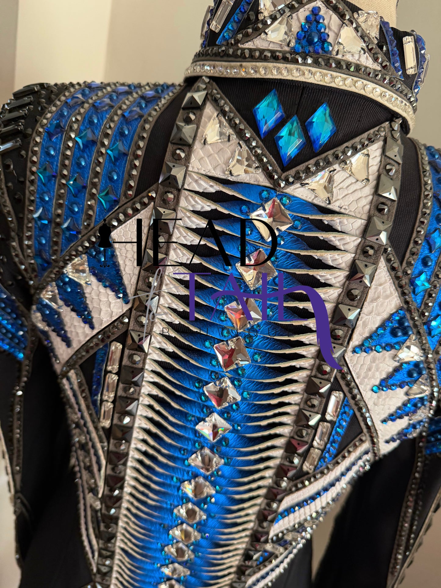 Juls Collection Black, Blue & White Jacket- YOUTH Large/ADULT X-Small