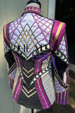 Load image into Gallery viewer, Unbridled Couture Fuchsia Purple, Gold &amp; Black Showmanship - Youth Large/Adult X-Small
