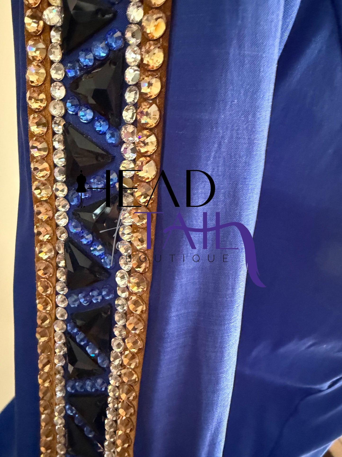 Kevin Garcia Originals Royal Blue, Gold, Crystal & Black Full Sleeve - Ape 8/10