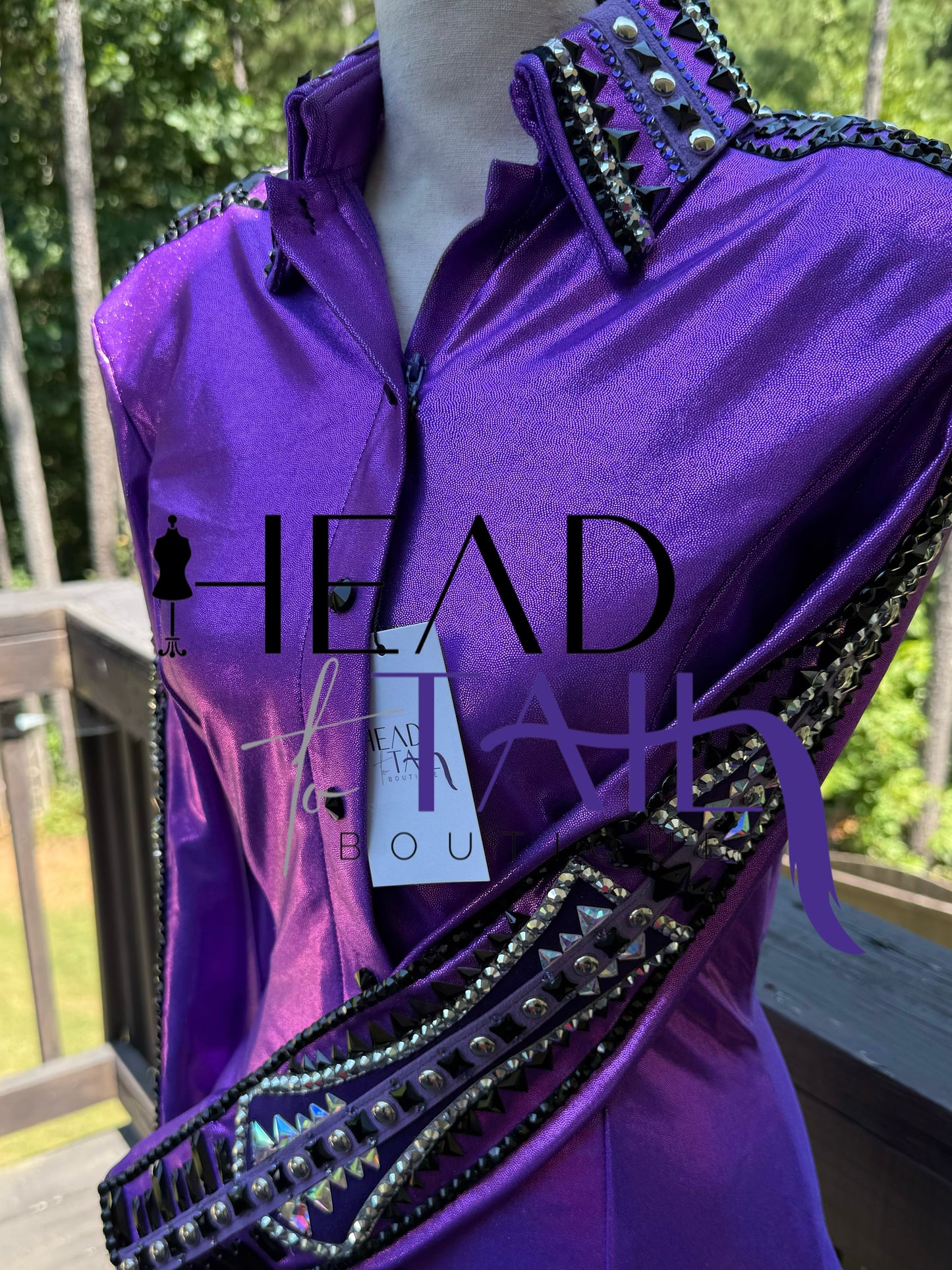 Kevin Garcia Originals Royal Purple Metallic Full Sleeve Design - Size: Custom Piece APX 6/8 SHORT