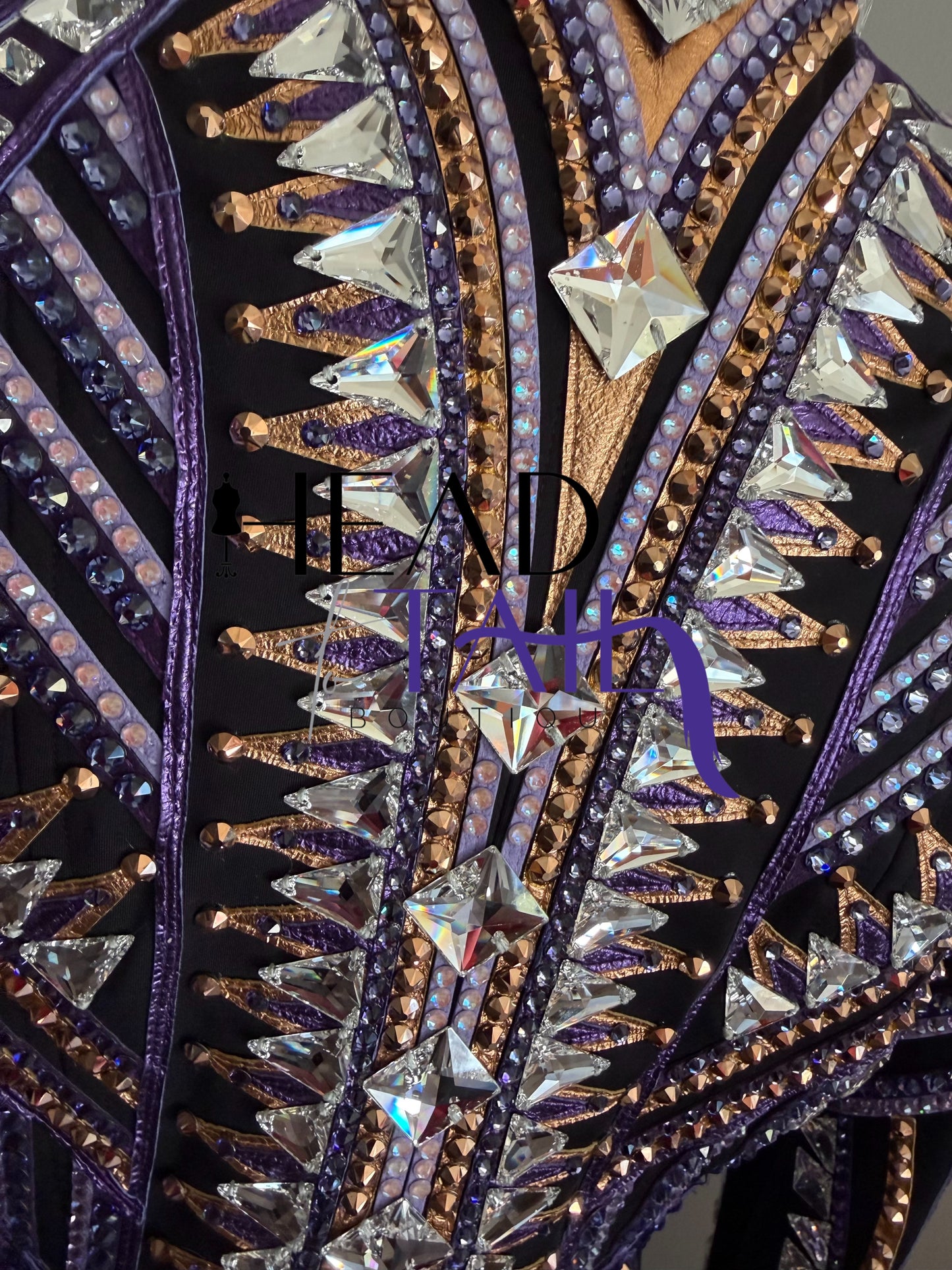 Stella Show Clothing Purple & Copper Showmanship Jacket - X-Small/Small