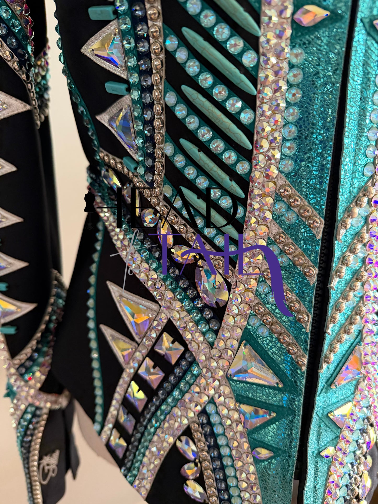 Stella Show Clothing Metallic Teal & Silver Jacket - Small/Medium