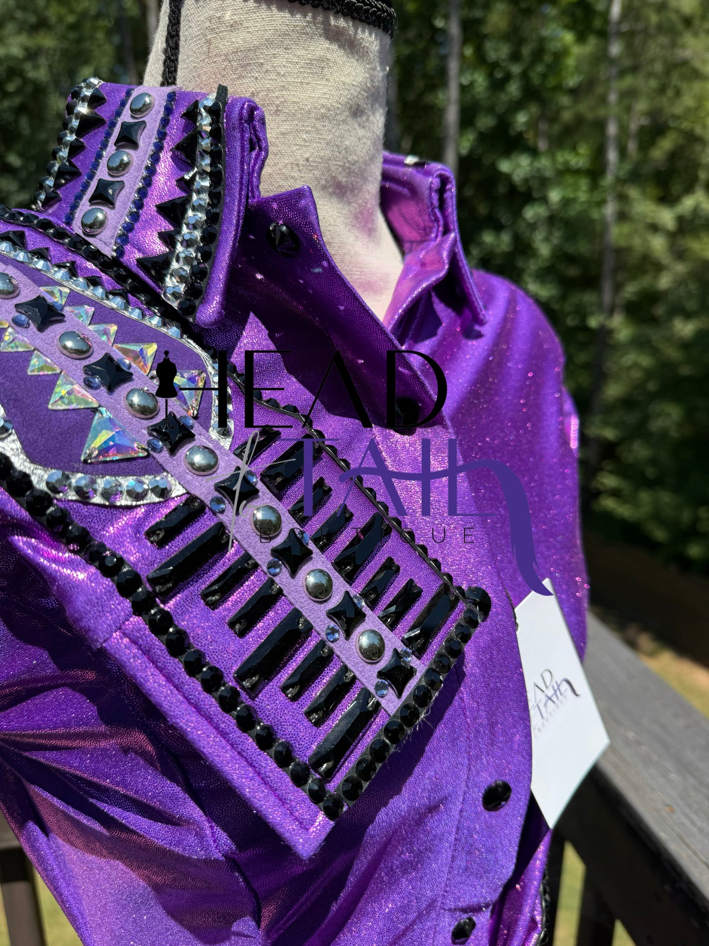 Kevin Garcia Originals Royal Purple Metallic Full Sleeve Design - Size: Custom Piece APX 6/8 SHORT