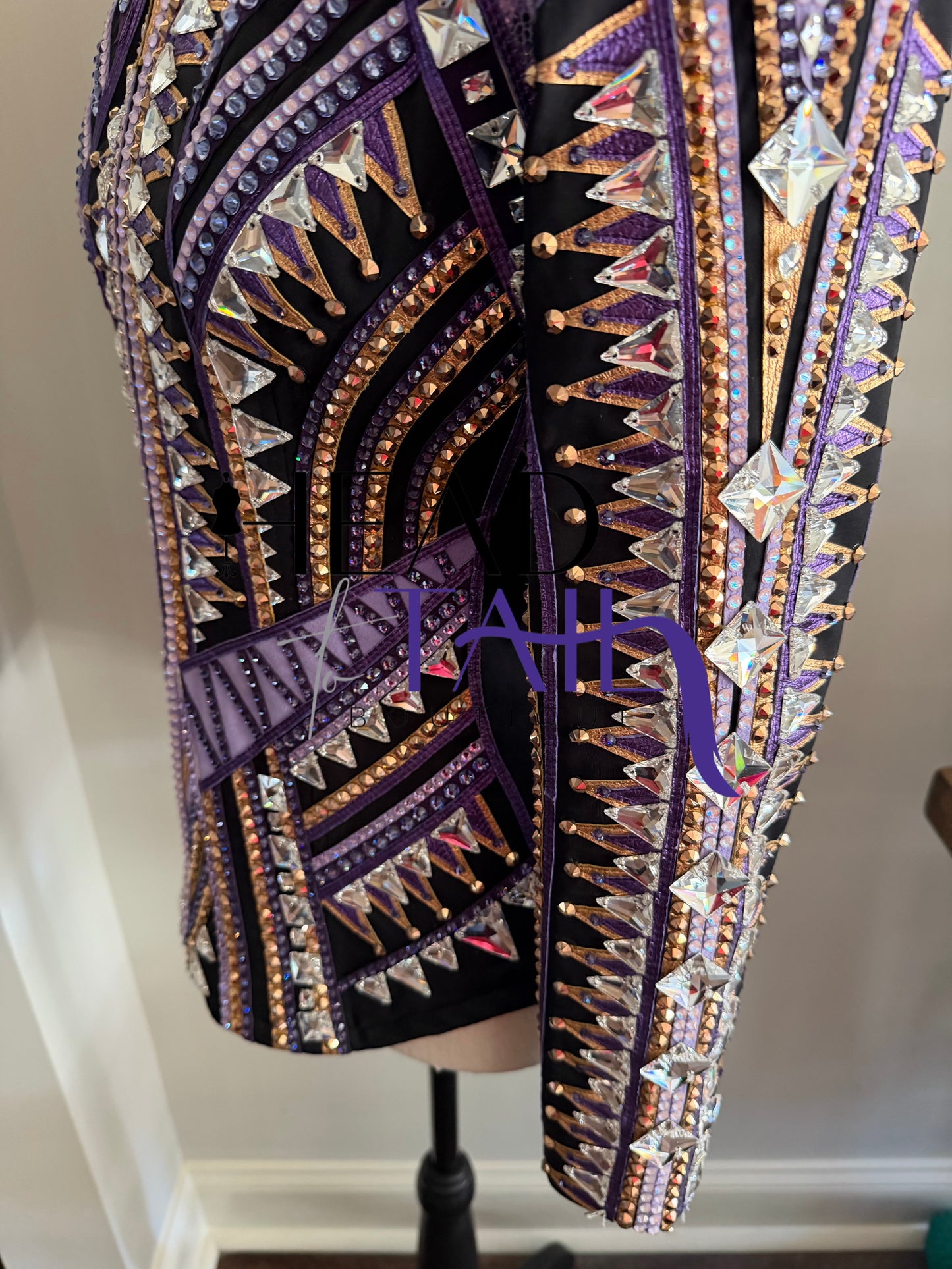 Stella Show Clothing Purple & Copper Showmanship Jacket - X-Small/Small