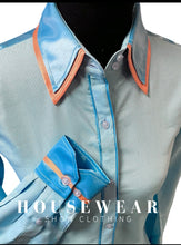 Load image into Gallery viewer, HouseWear Tailored Collection Teal Blue &amp; Orange- Medium
