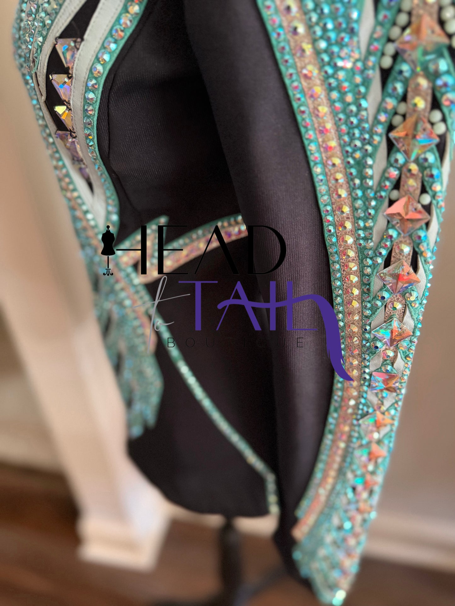 By Rachel Teal & Silver Showmanship Jacket - Small