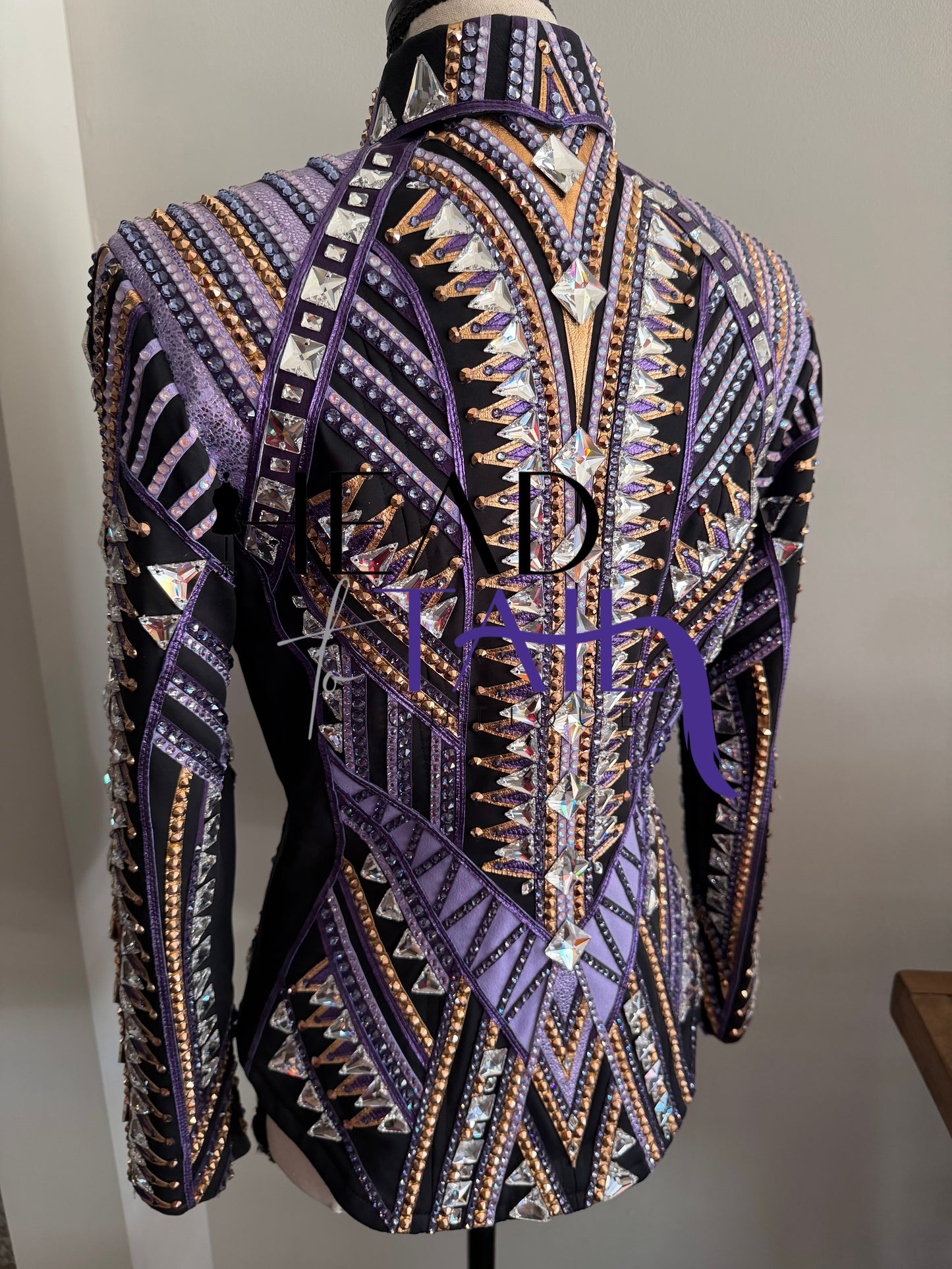 Stella Show Clothing Purple & Copper Showmanship Jacket - X-Small/Small