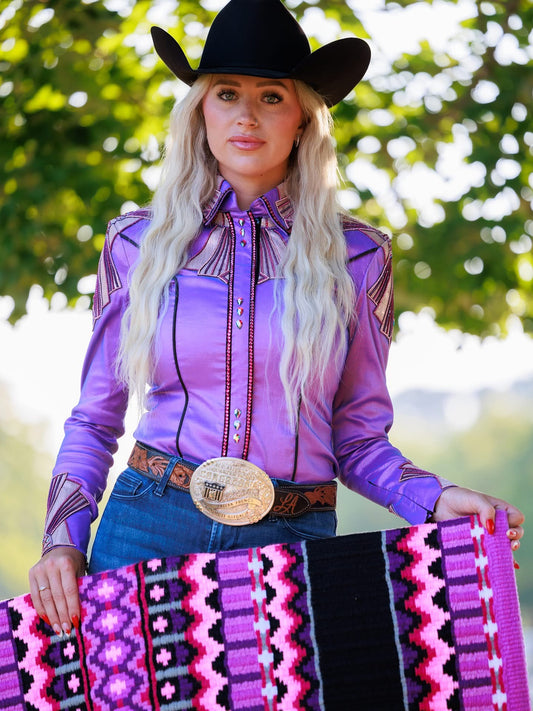 Unbridled Couture Cosmic Bloom Day Shirt - Medium