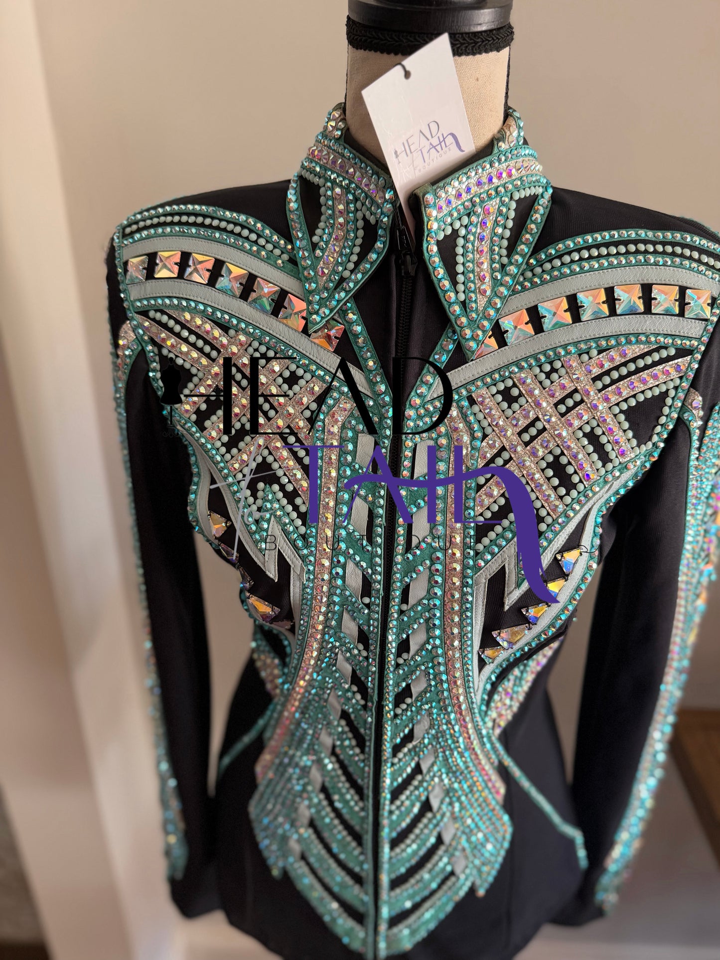 By Rachel Teal & Silver Showmanship Jacket - Small