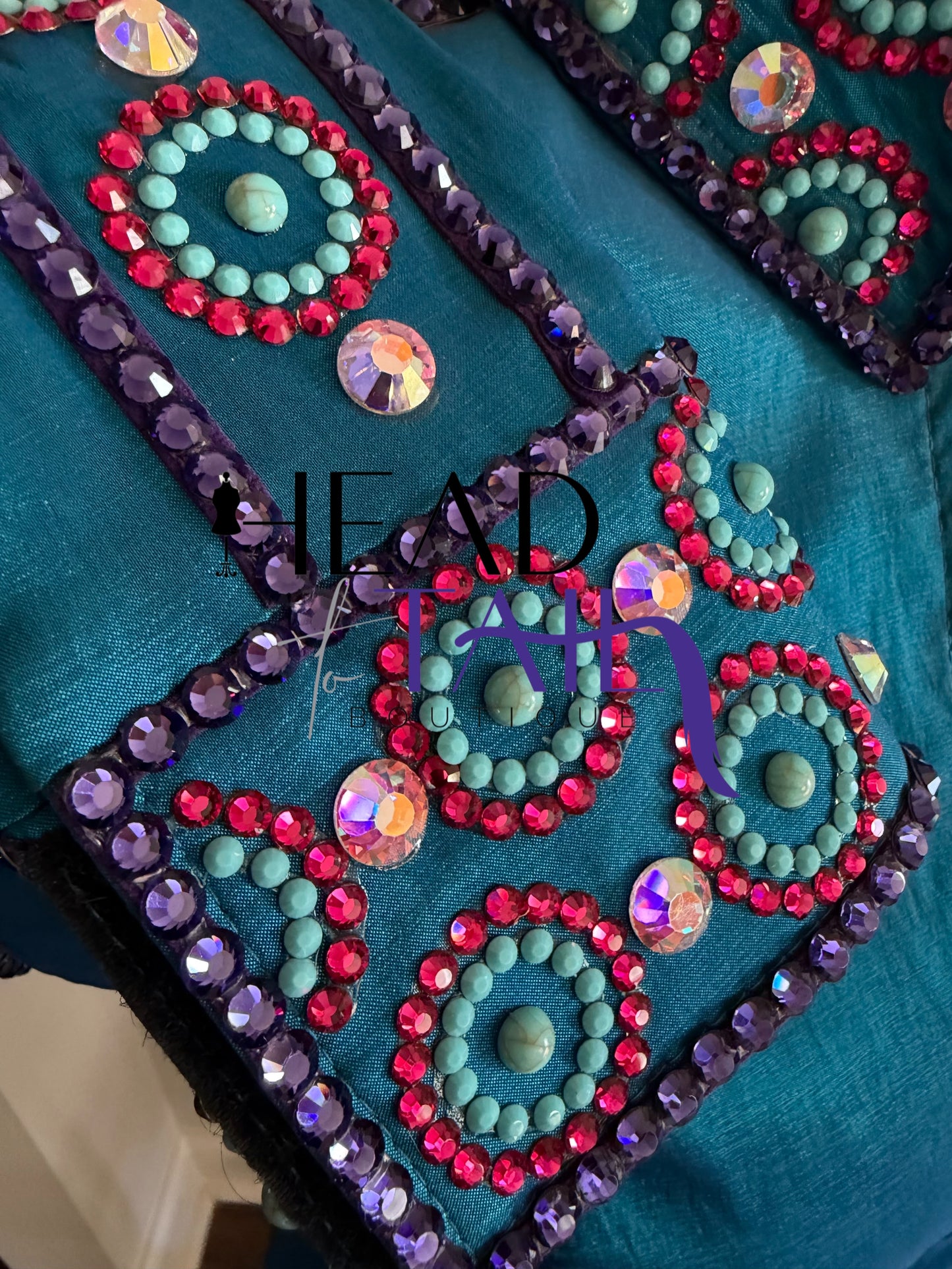 Kevin Garcia Originals Teal, Purple, Magenta & Turquoise Shirt & Bolero - Size 6/8