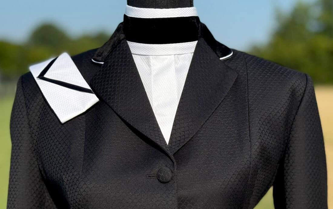 Boo Yah Black with Collar Piping - Size 5 SHORT