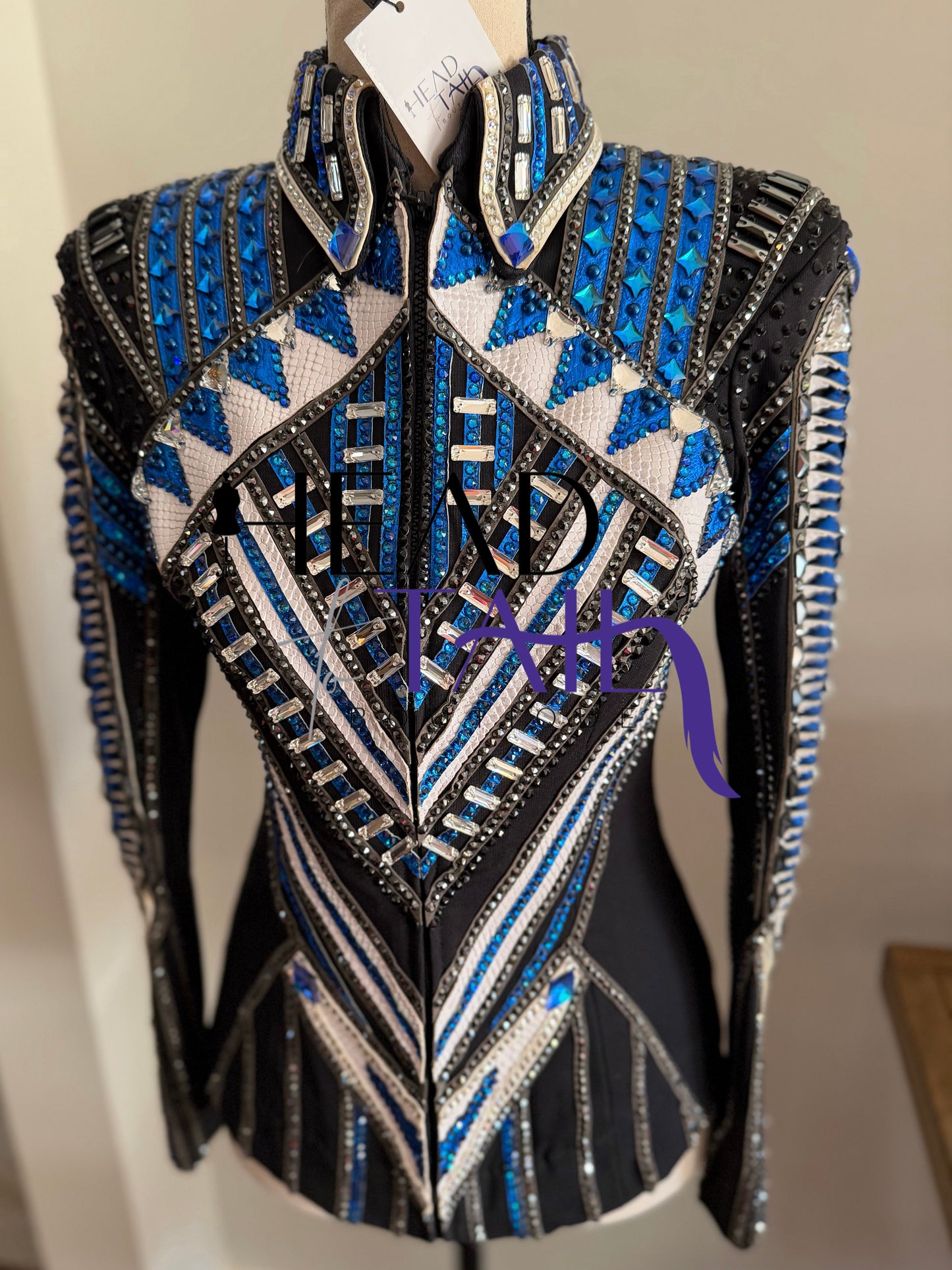 Juls Collection Black, Blue & White Jacket- YOUTH Large/ADULT X-Small