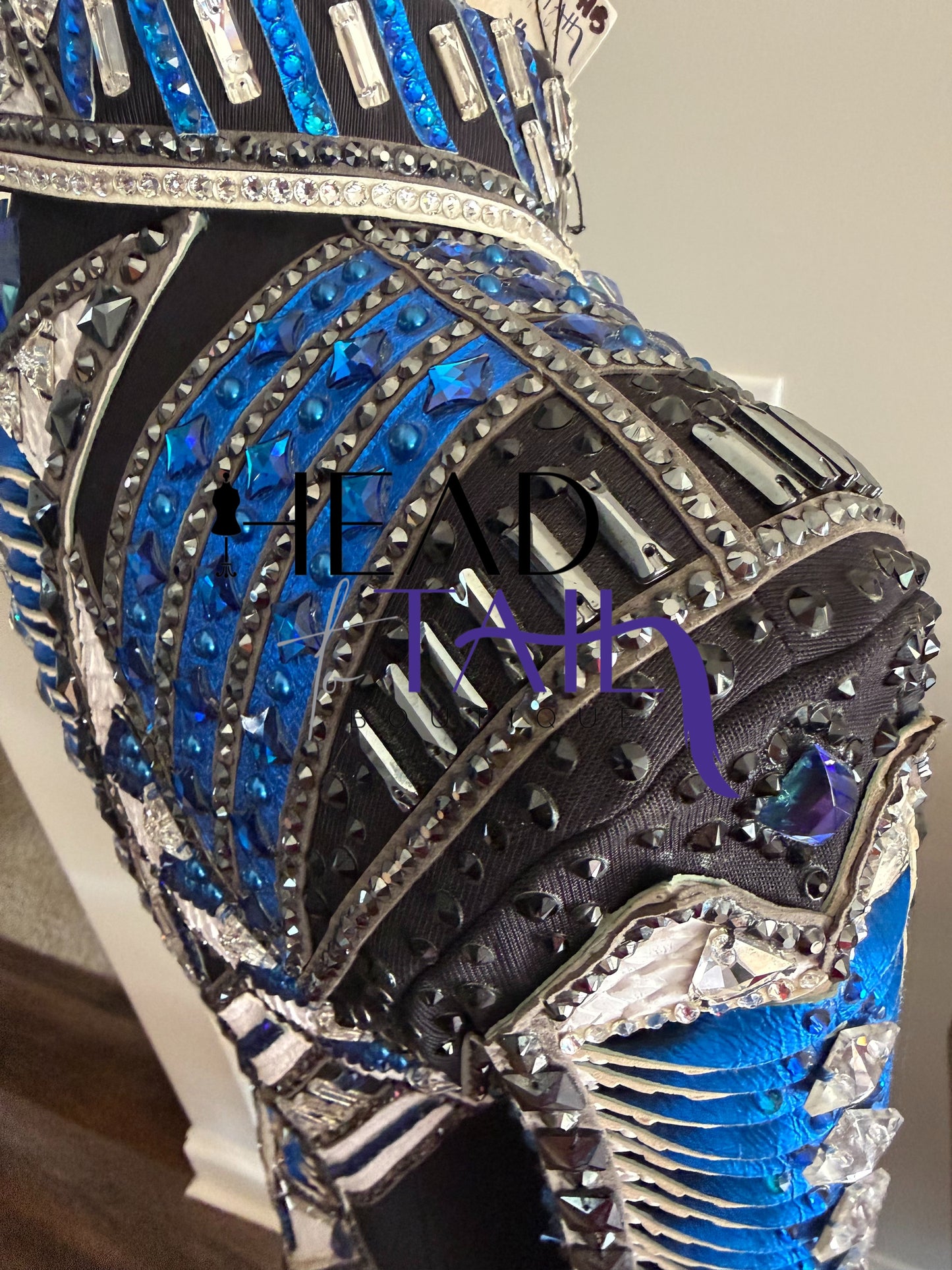 Juls Collection Black, Blue & White Jacket- YOUTH Large/ADULT X-Small