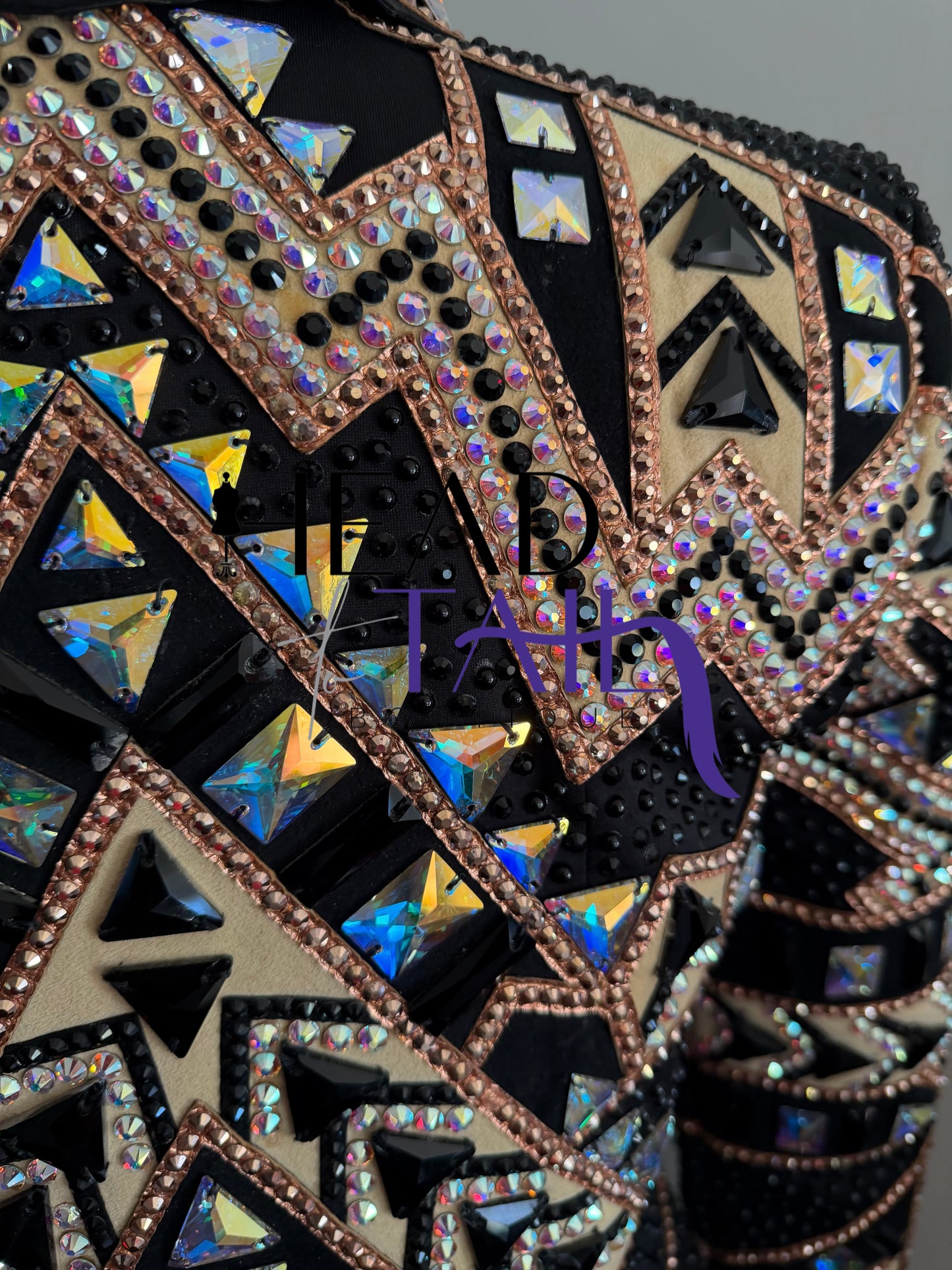 Lindsey James Show Clothing Black, Tan, Camel Showmanship Jacket - Small/Medium