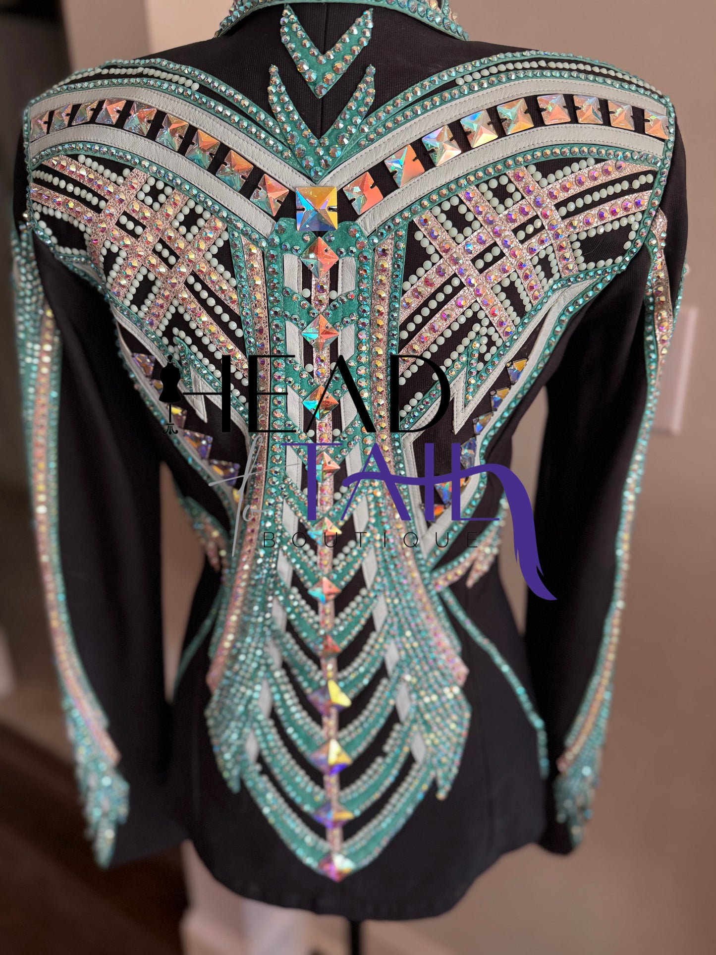 By Rachel Teal & Silver Showmanship Jacket - Small