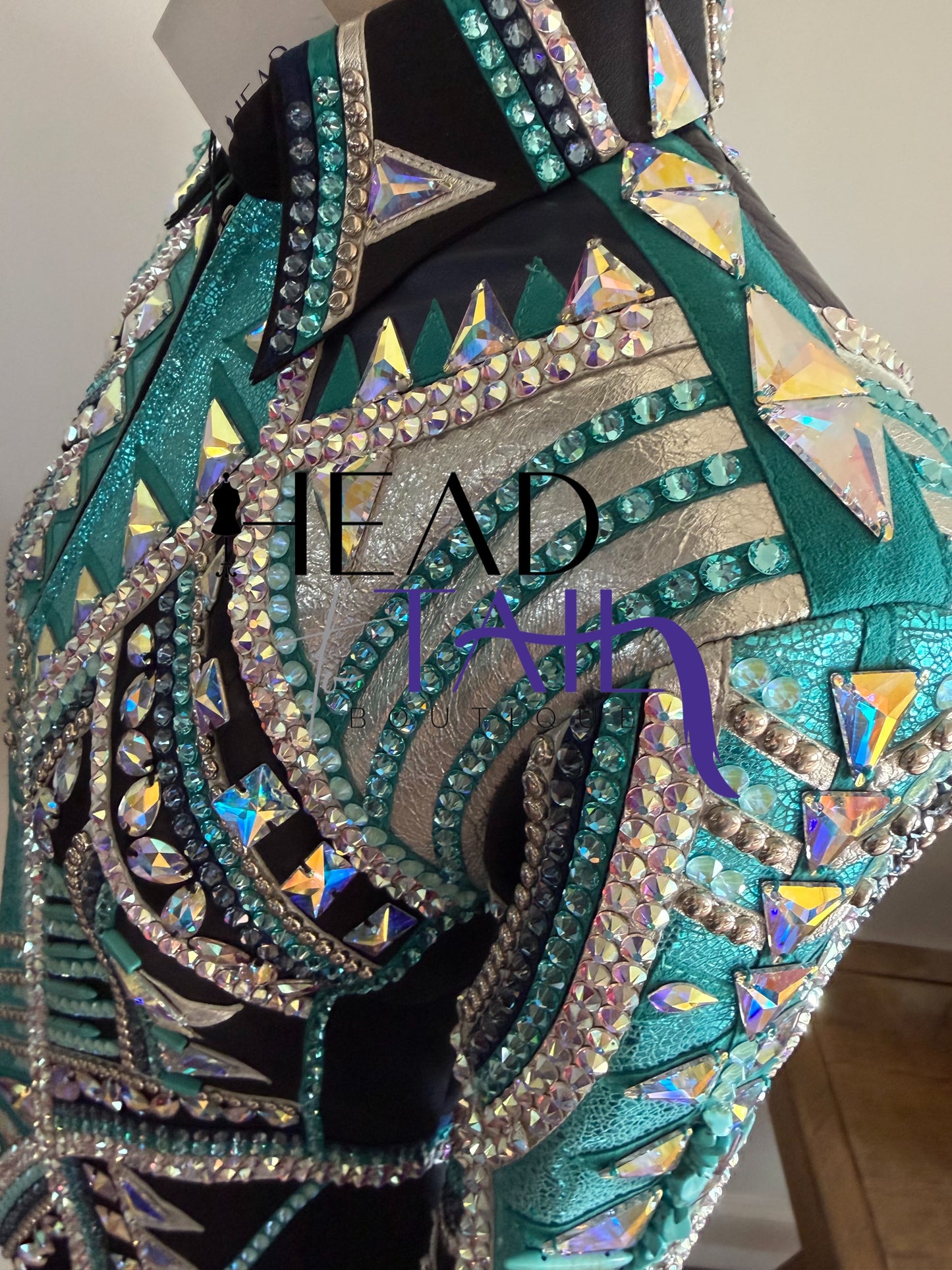 Stella Show Clothing Metallic Teal & Silver Jacket - Small/Medium