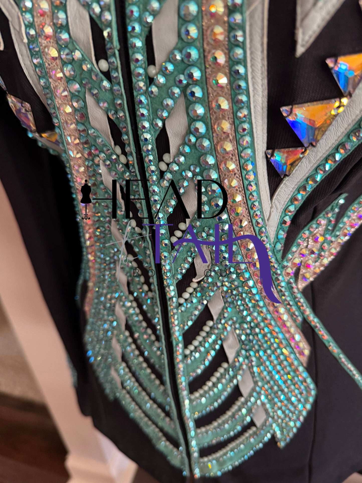 By Rachel Teal & Silver Showmanship Jacket - Small