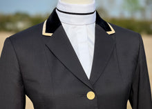 Load image into Gallery viewer, White: Thick Navy Ribbon &amp; Black Thin Stripe Collars - Size 32
