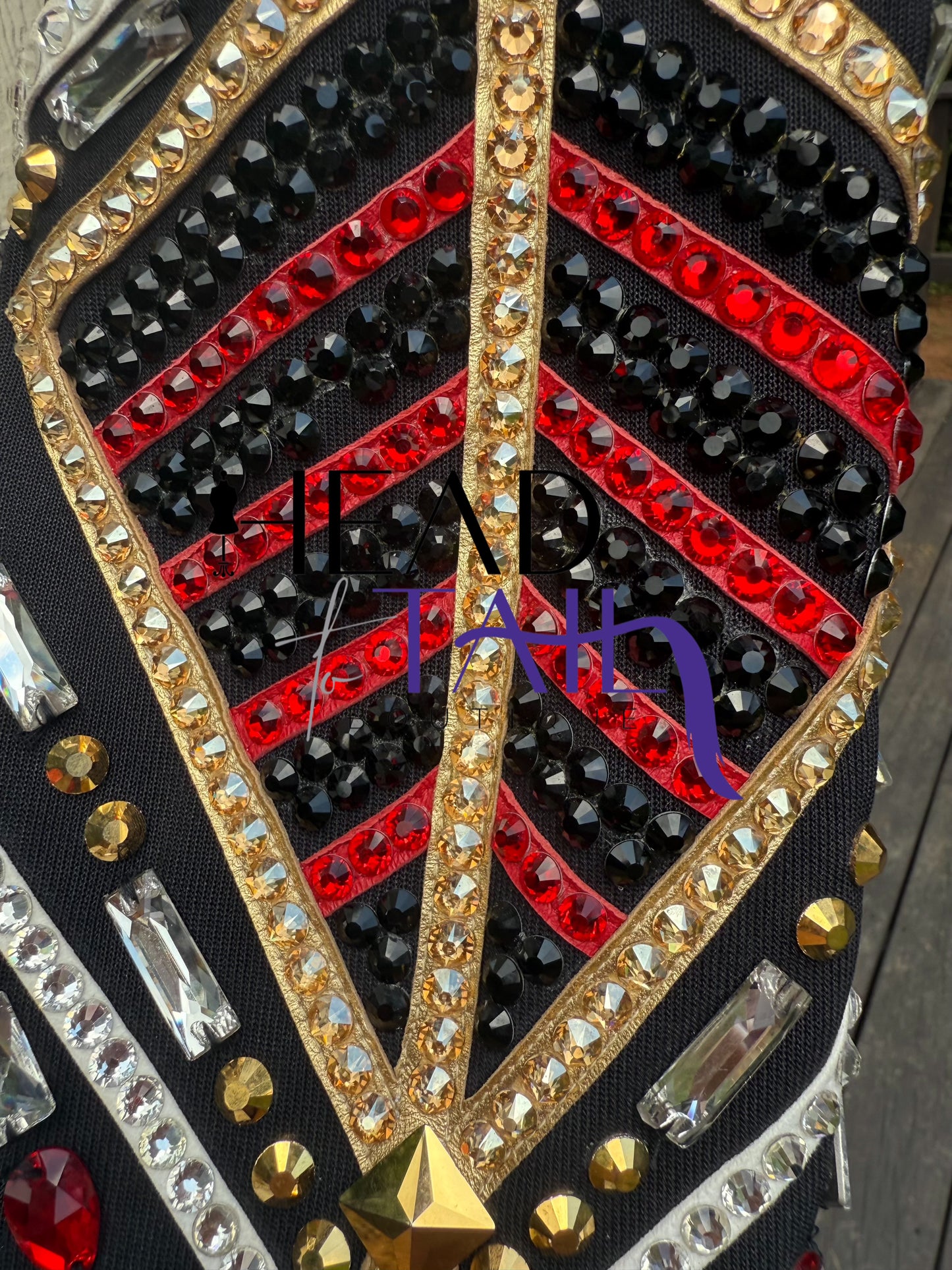One of a Kind Red, Black & Gold Showmanship Jacket - Small/Medium