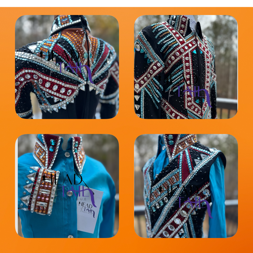 Kevin Garcia Originals Maroon, Turquoise, Orange, Silver Set - YOUTH