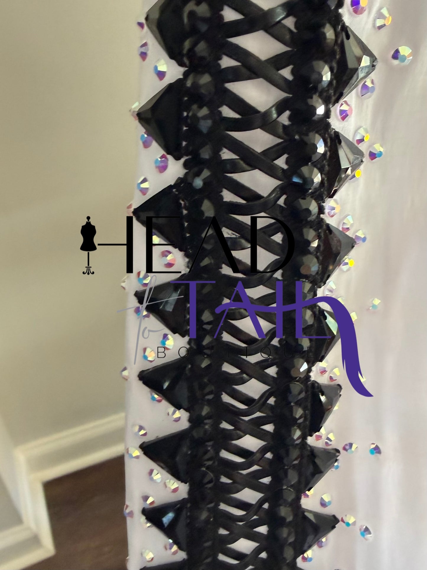 Kevin Garcia Originals White w/Black Leather Lace up - Size 6