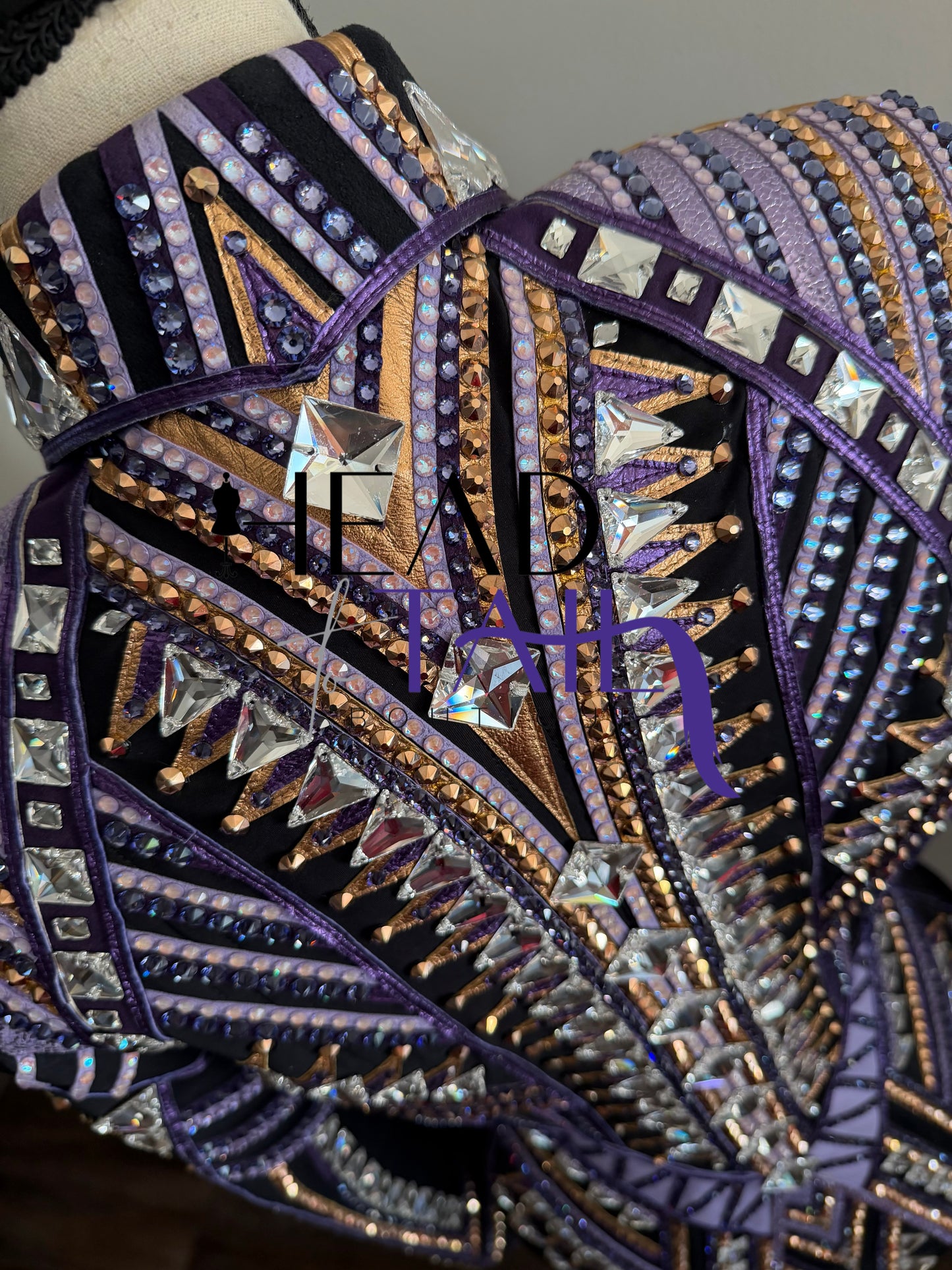 Stella Show Clothing Purple & Copper Showmanship Jacket - X-Small/Small