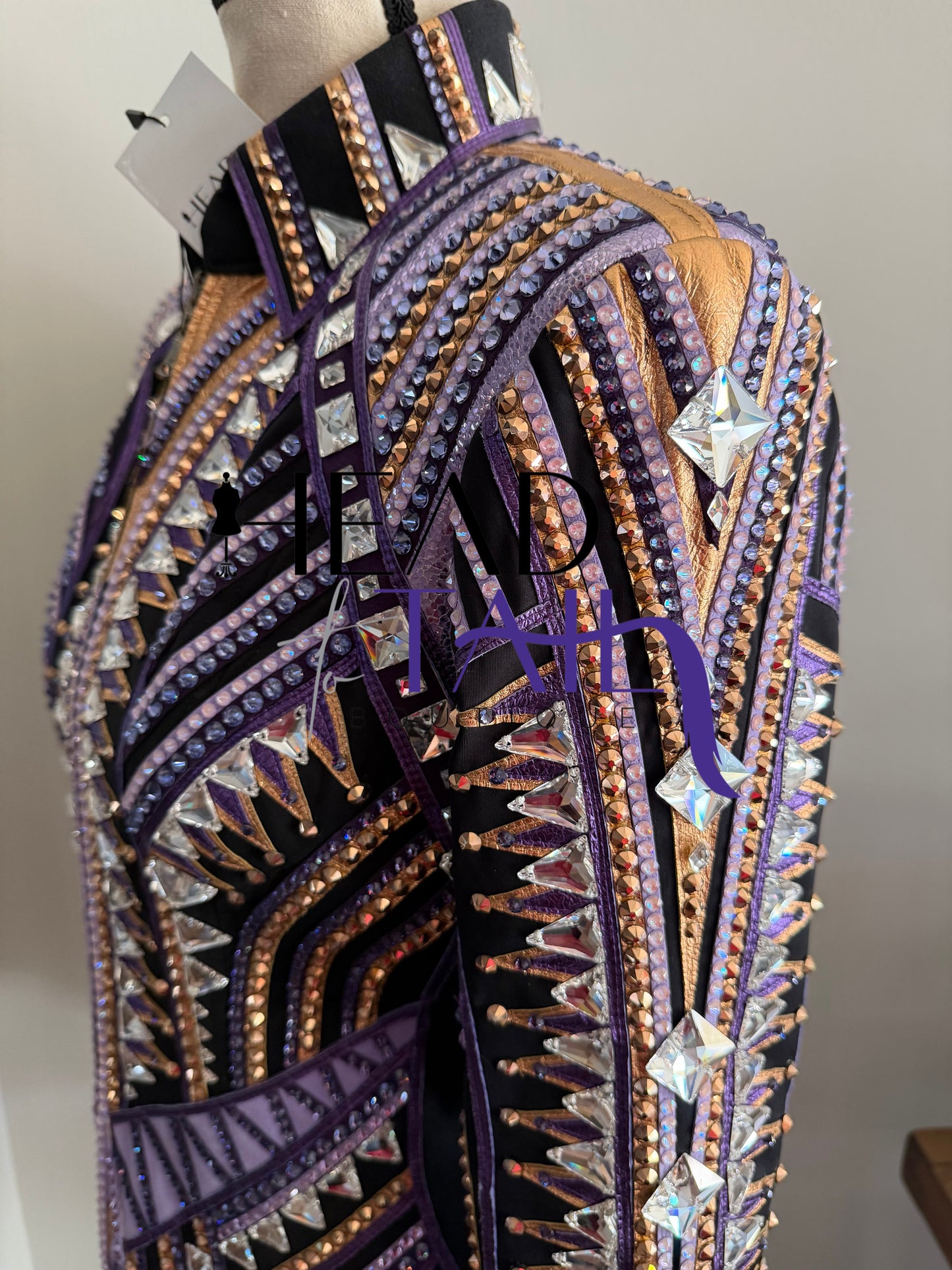 Stella Show Clothing Purple & Copper Showmanship Jacket - X-Small/Small