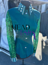 Load image into Gallery viewer, Unbridled Couture  Emerald and Gold - Medium
