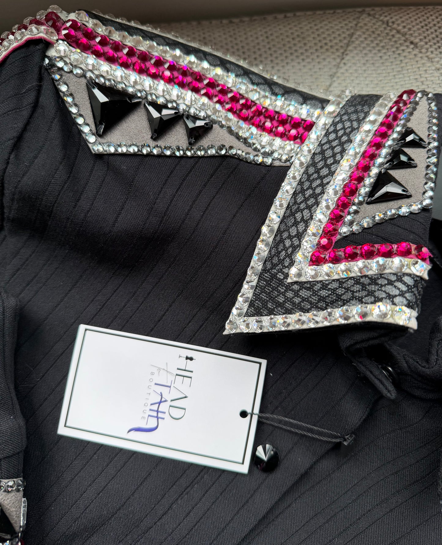 Kevin Garcia Originals Black, Silver, Gun Metal & Pink Half Sleeve - Size 10