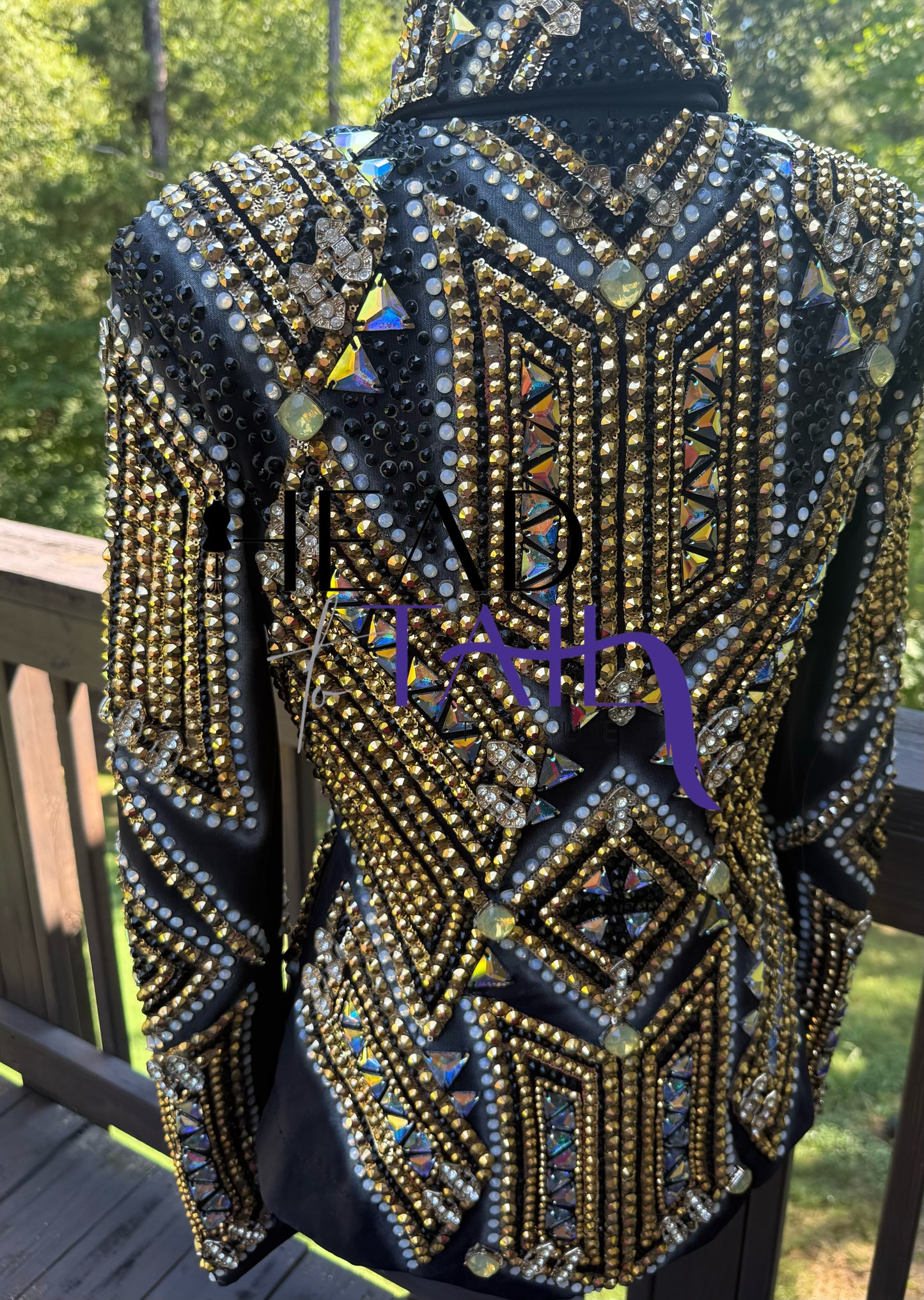 Trudy Black Label Black & Gold Showmanship Jacket - Small