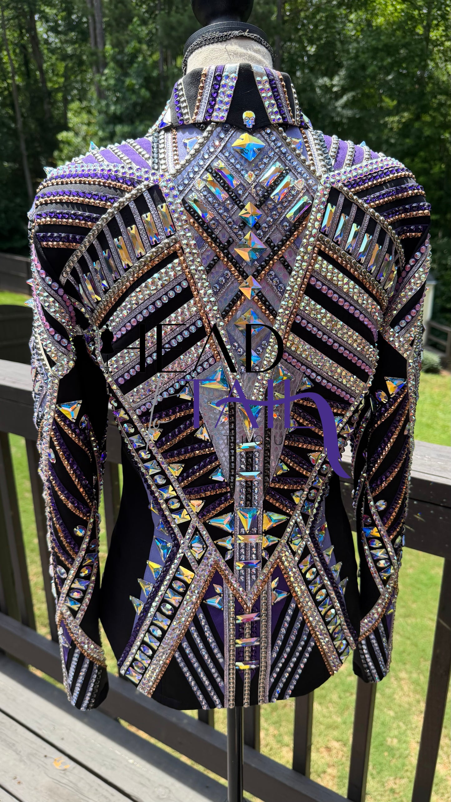Stella Show Clothing Metallic Purple, Rose Gold & Silver Jacket - Small/Medium