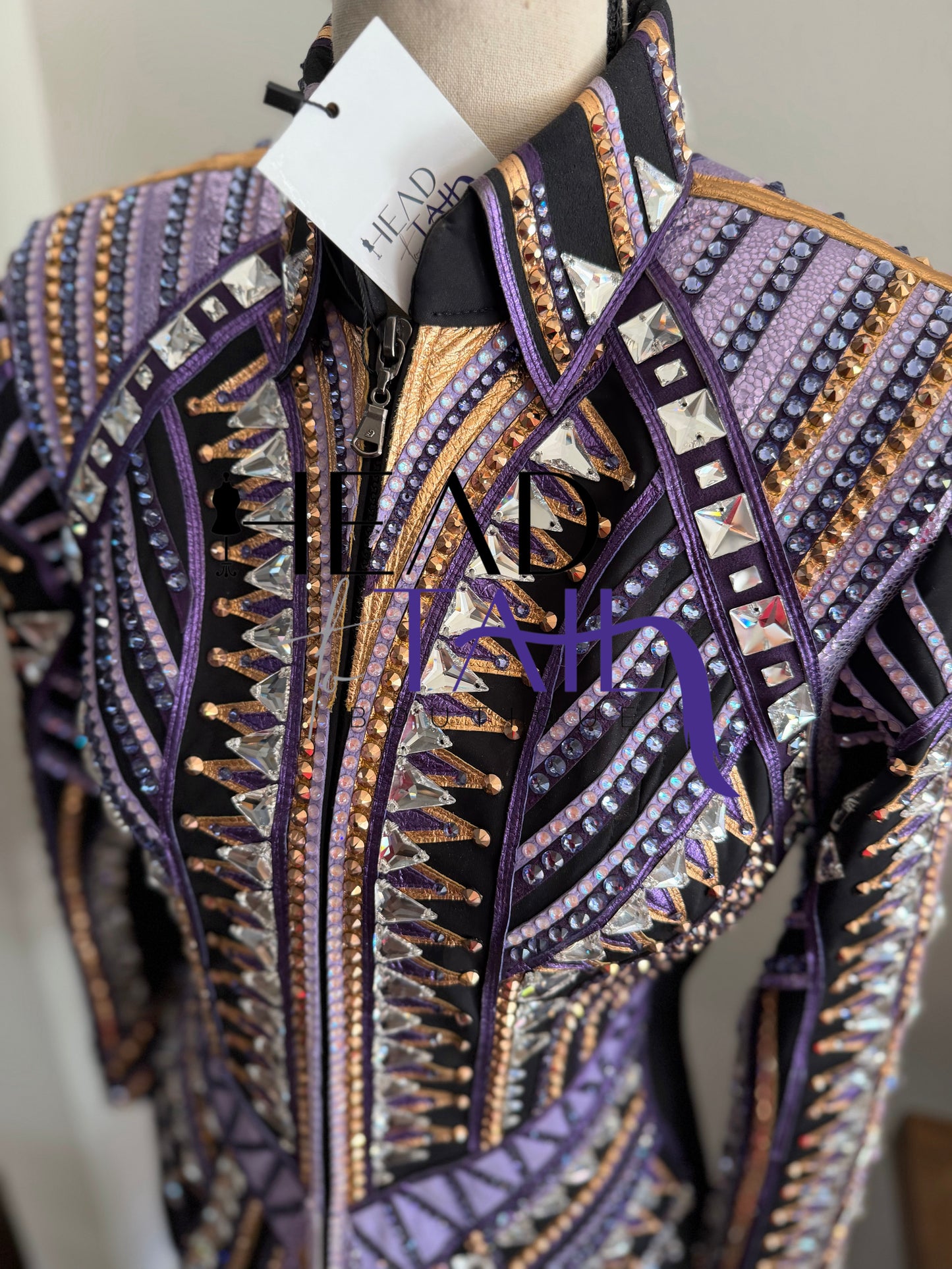 Stella Show Clothing Purple & Copper Showmanship Jacket - X-Small/Small